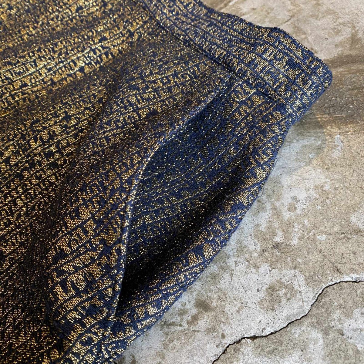 画像6: METALLIC GOLD DESIGN SKIRT / W27 (6)