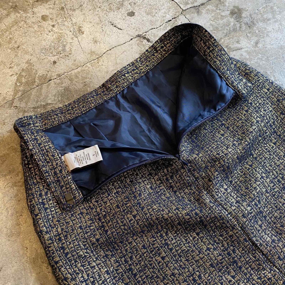 画像8: METALLIC GOLD DESIGN SKIRT / W27 (8)