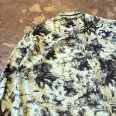 画像9: TIE DYE PATTERN OVER SILHOUETTE L/S SHIRT / Mens XL (9)