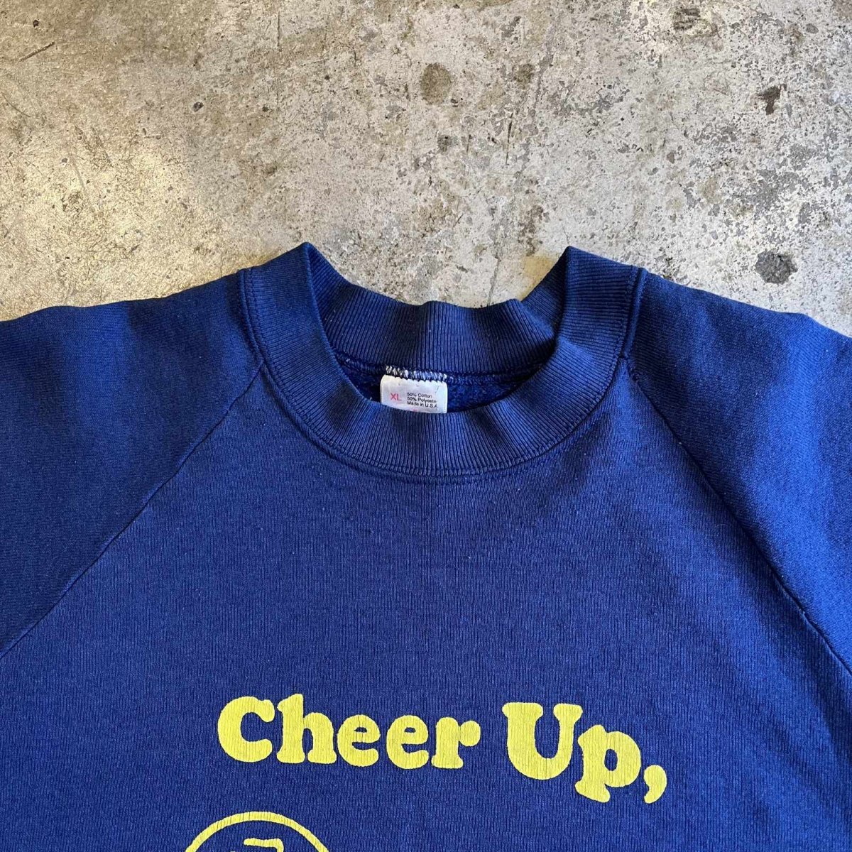 画像8: 90's "SNOOPY×CHARLIE BROWN" FRONT PRINTED DESIGN COLOR L/S SWEAT / Ladies L / MADE IN USA (8)