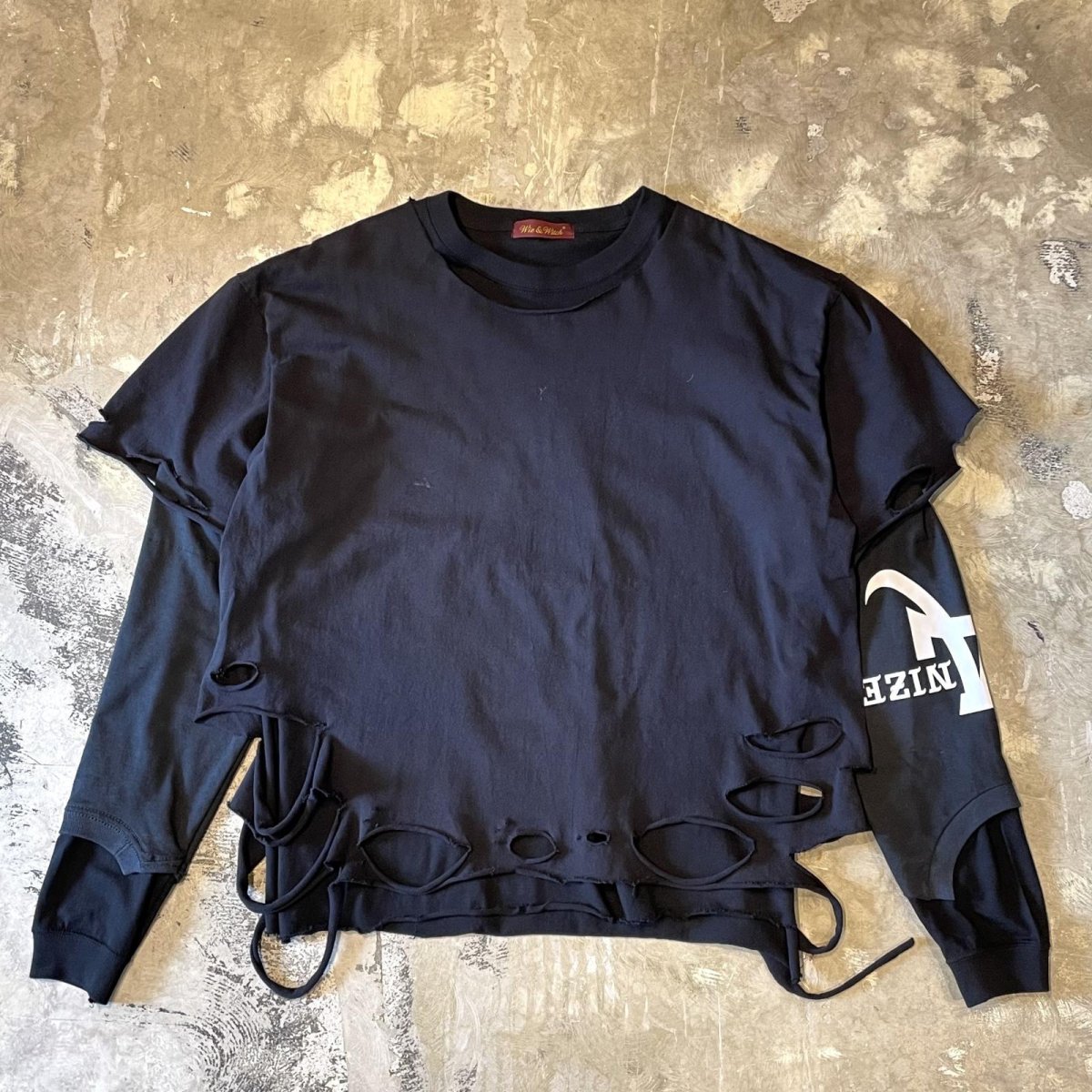 画像1: 【Wiz&Witch】"UNITED" TWINS L/S TEE / BLACK / OS (1)