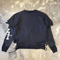 画像2: 【Wiz&Witch】"UNITED" TWINS L/S TEE / BLACK / OS (2)