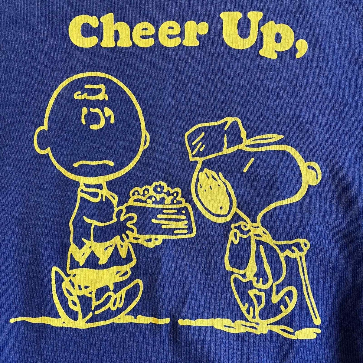 画像10: 90's "SNOOPY×CHARLIE BROWN" FRONT PRINTED DESIGN COLOR L/S SWEAT / Ladies L / MADE IN USA (10)