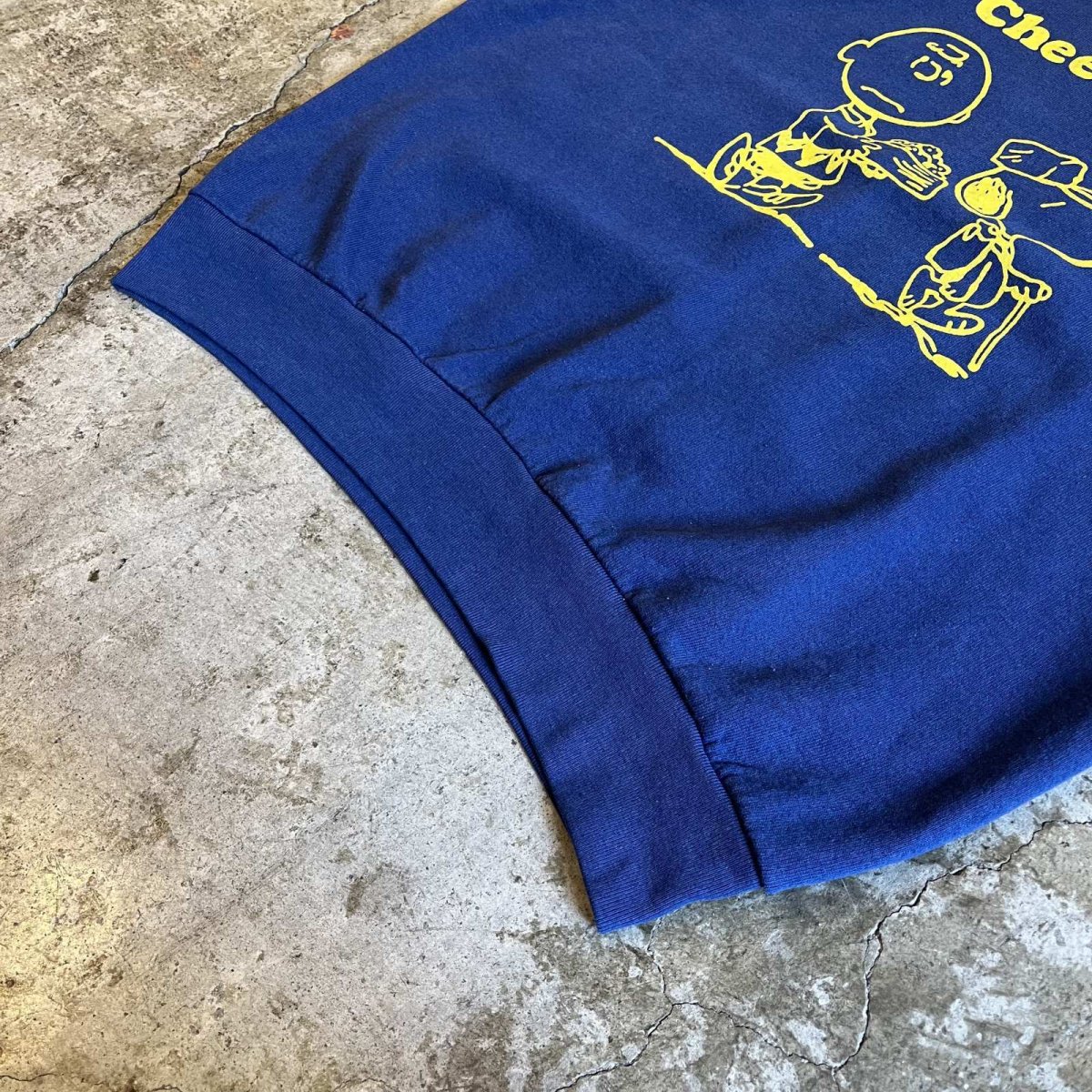 画像4: 90's "SNOOPY×CHARLIE BROWN" FRONT PRINTED DESIGN COLOR L/S SWEAT / Ladies L / MADE IN USA (4)