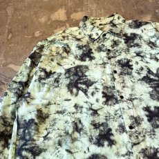 画像3: TIE DYE PATTERN OVER SILHOUETTE L/S SHIRT / Mens XL (3)