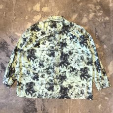 画像1: TIE DYE PATTERN OVER SILHOUETTE L/S SHIRT / Mens XL (1)