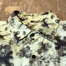 画像10: TIE DYE PATTERN OVER SILHOUETTE L/S SHIRT / Mens XL (10)