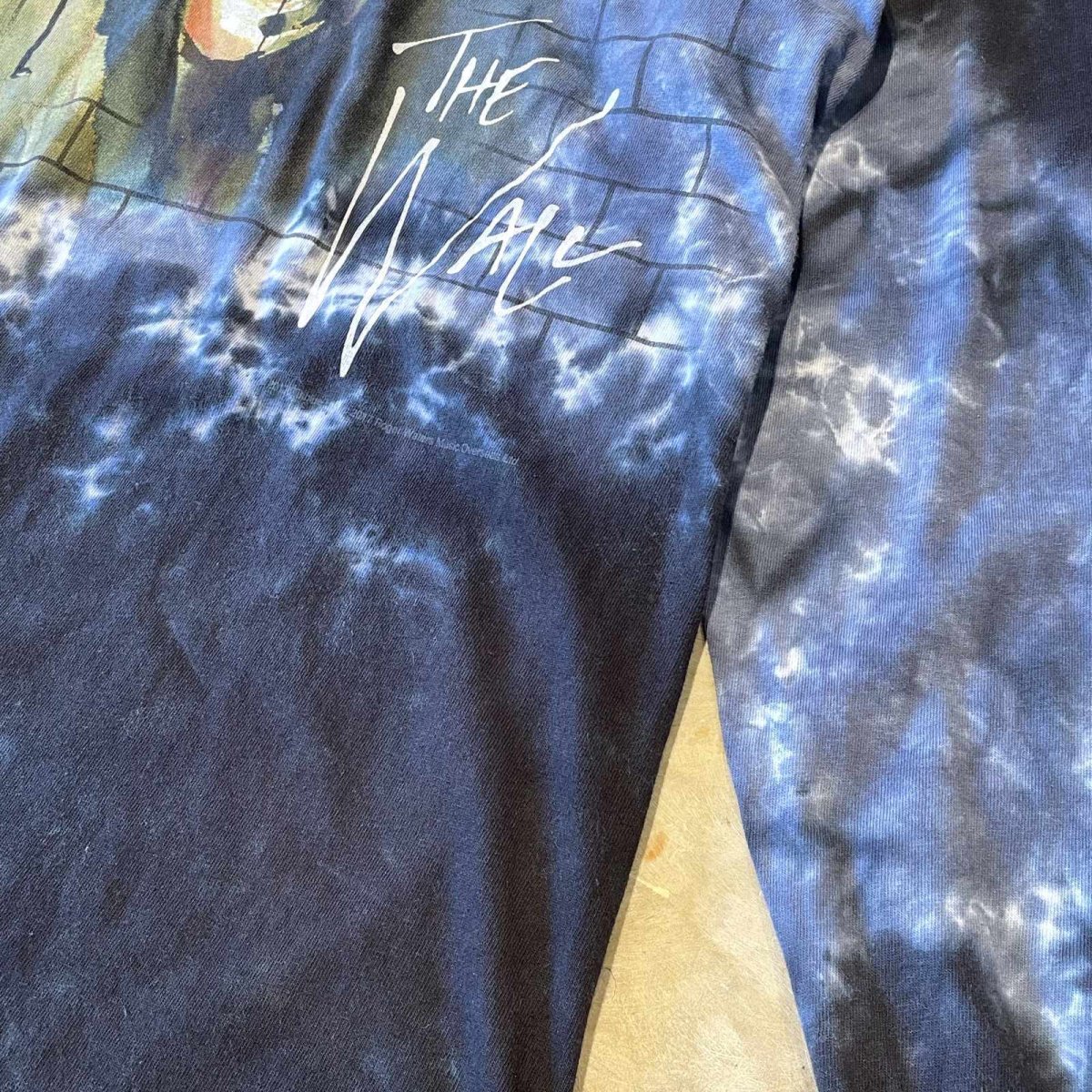 画像6: "LIQUID BLUE" TIE DYE PATTERN PINK FLOYD PRINTED L/S TEE / Mens M (6)