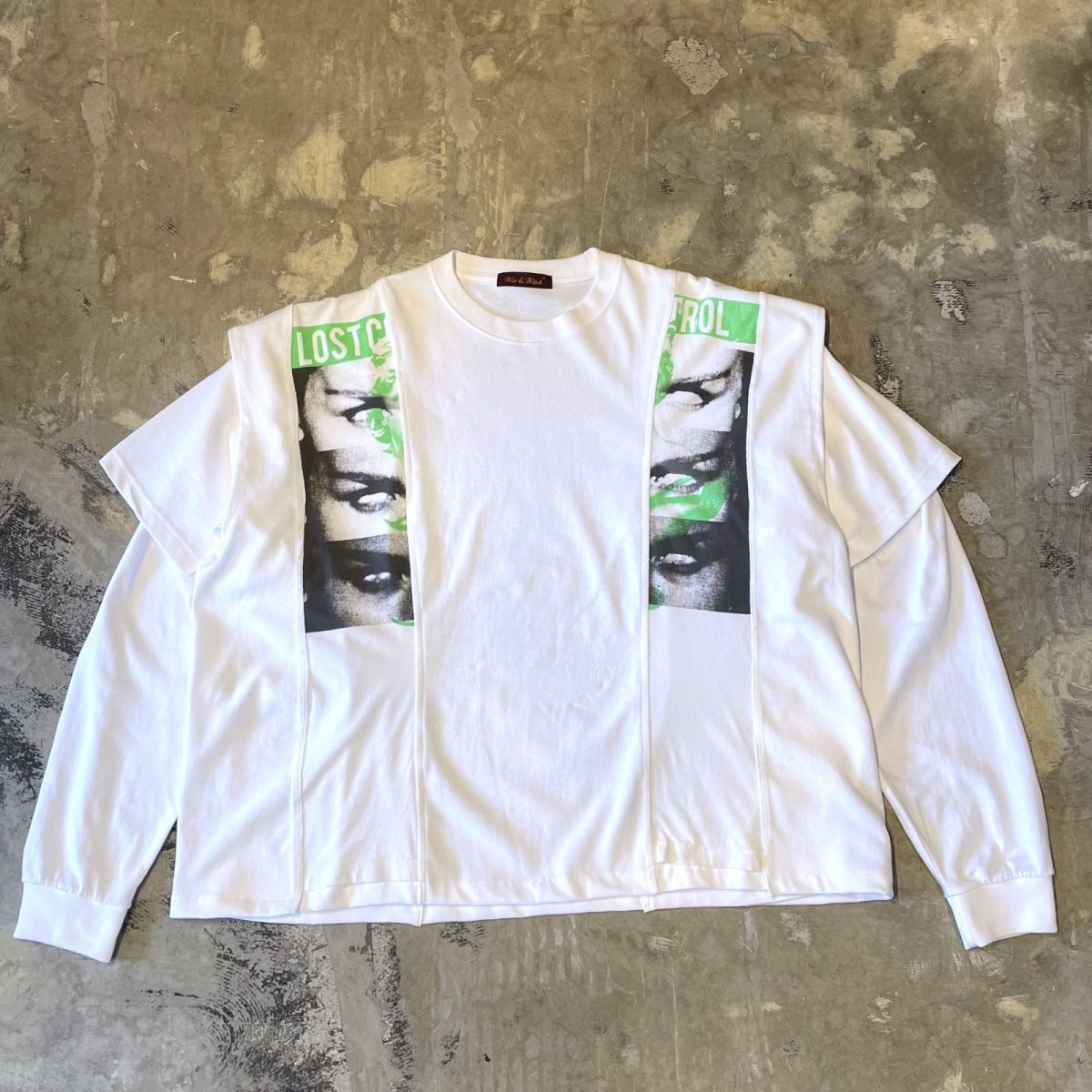 画像1: 【Wiz&Witch】"UNITED" STACK L/S TEE / WHITE / OS (1)