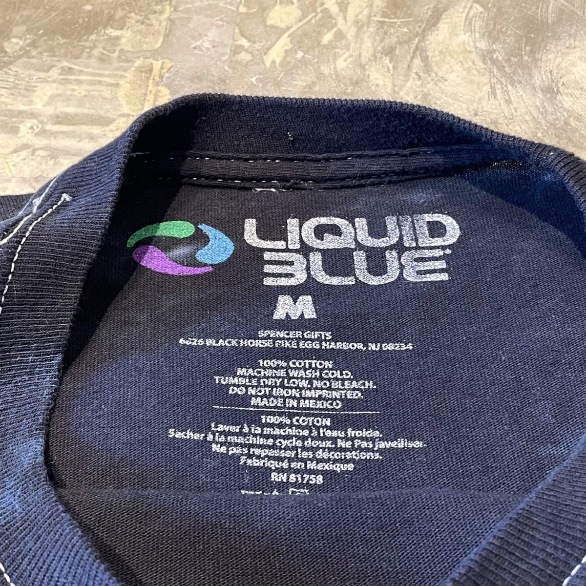 画像10: "LIQUID BLUE" TIE DYE PATTERN PINK FLOYD PRINTED L/S TEE / Mens M (10)