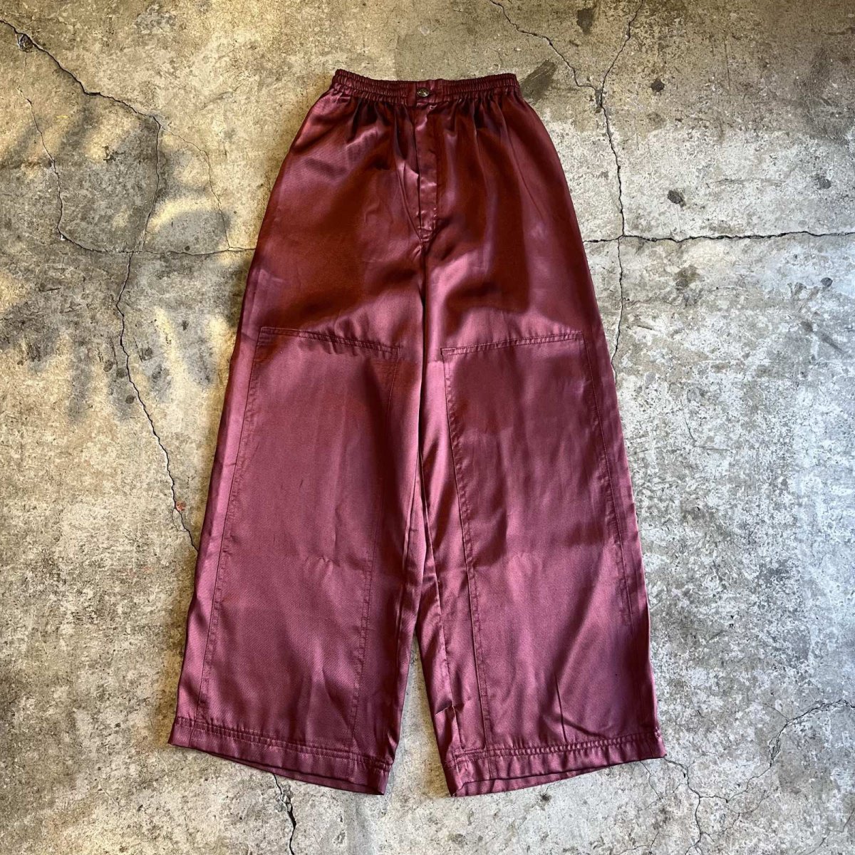画像1: BORDEAUX LUSTER COLOR DESIGN PANTS / ~W31 (1)