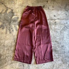画像1: BORDEAUX LUSTER COLOR DESIGN PANTS / ~W31 (1)