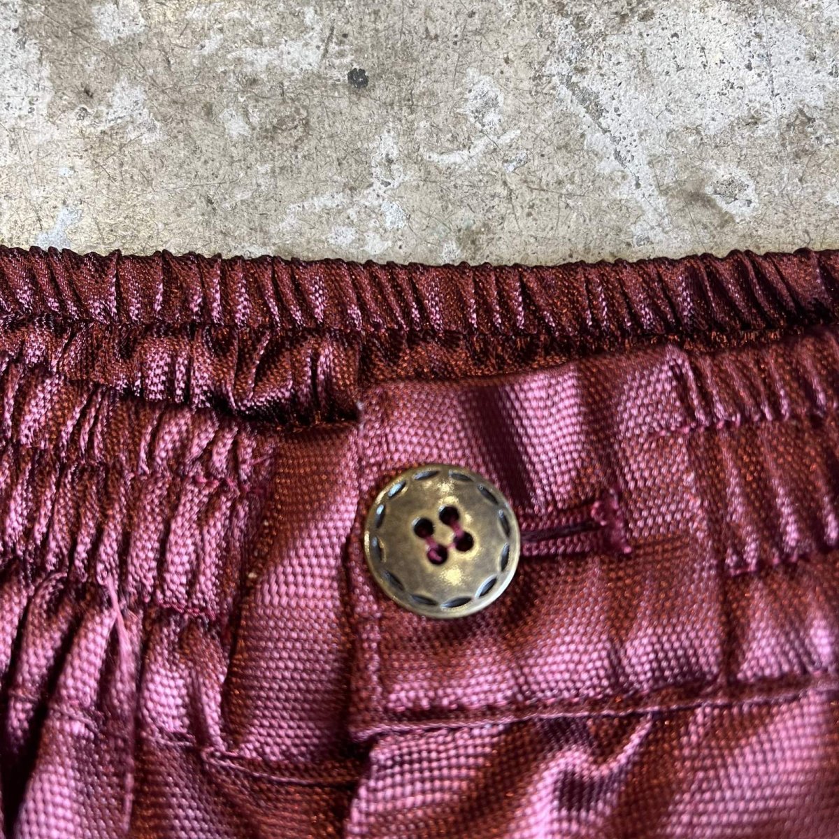 画像7: BORDEAUX LUSTER COLOR DESIGN PANTS / ~W31 (7)