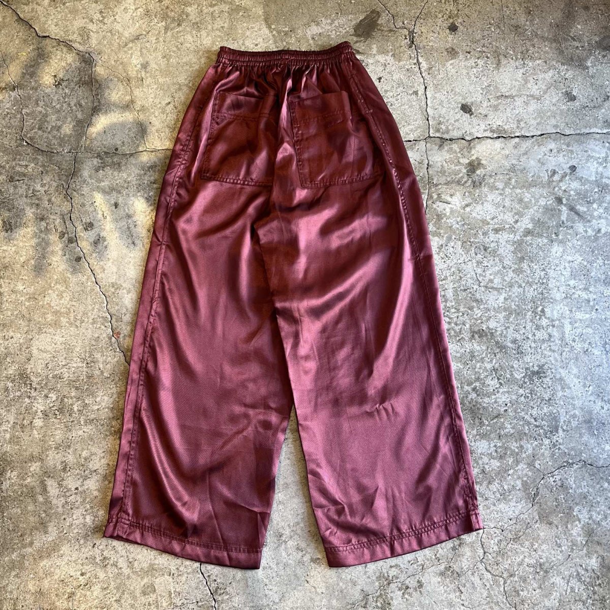 画像2: BORDEAUX LUSTER COLOR DESIGN PANTS / ~W31 (2)