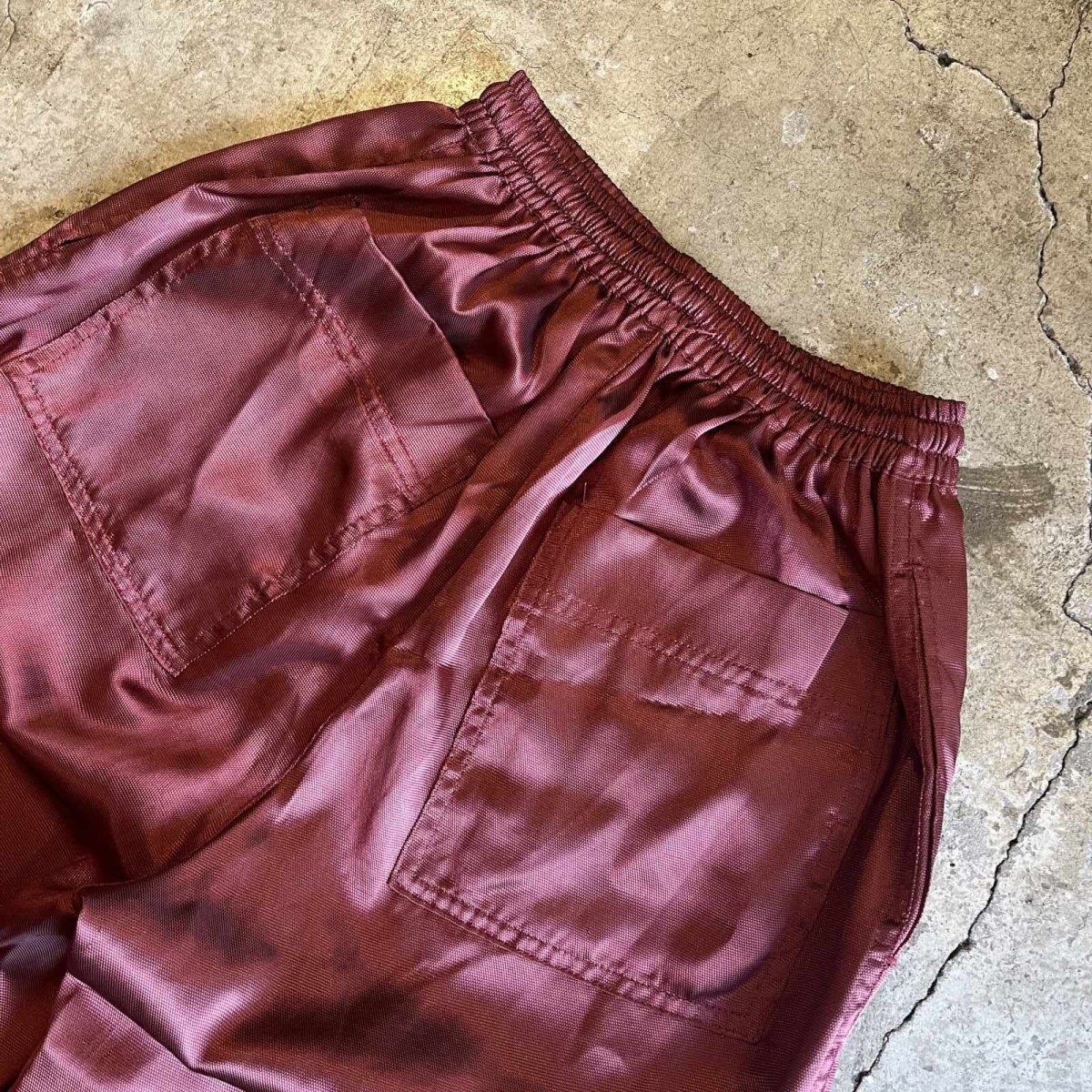 画像10: BORDEAUX LUSTER COLOR DESIGN PANTS / ~W31 (10)