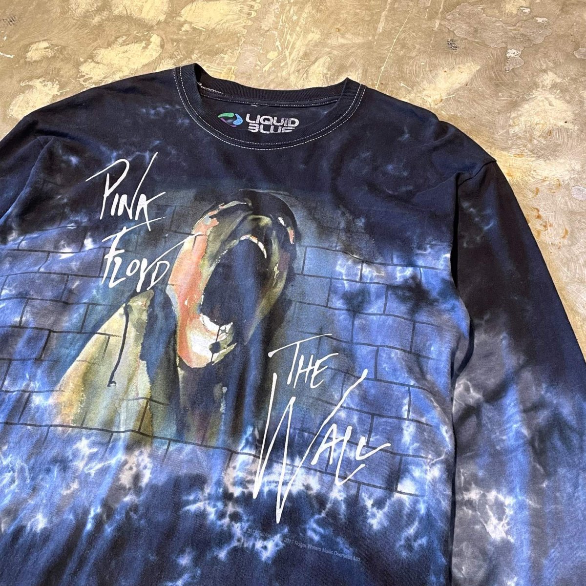 画像4: "LIQUID BLUE" TIE DYE PATTERN PINK FLOYD PRINTED L/S TEE / Mens M (4)