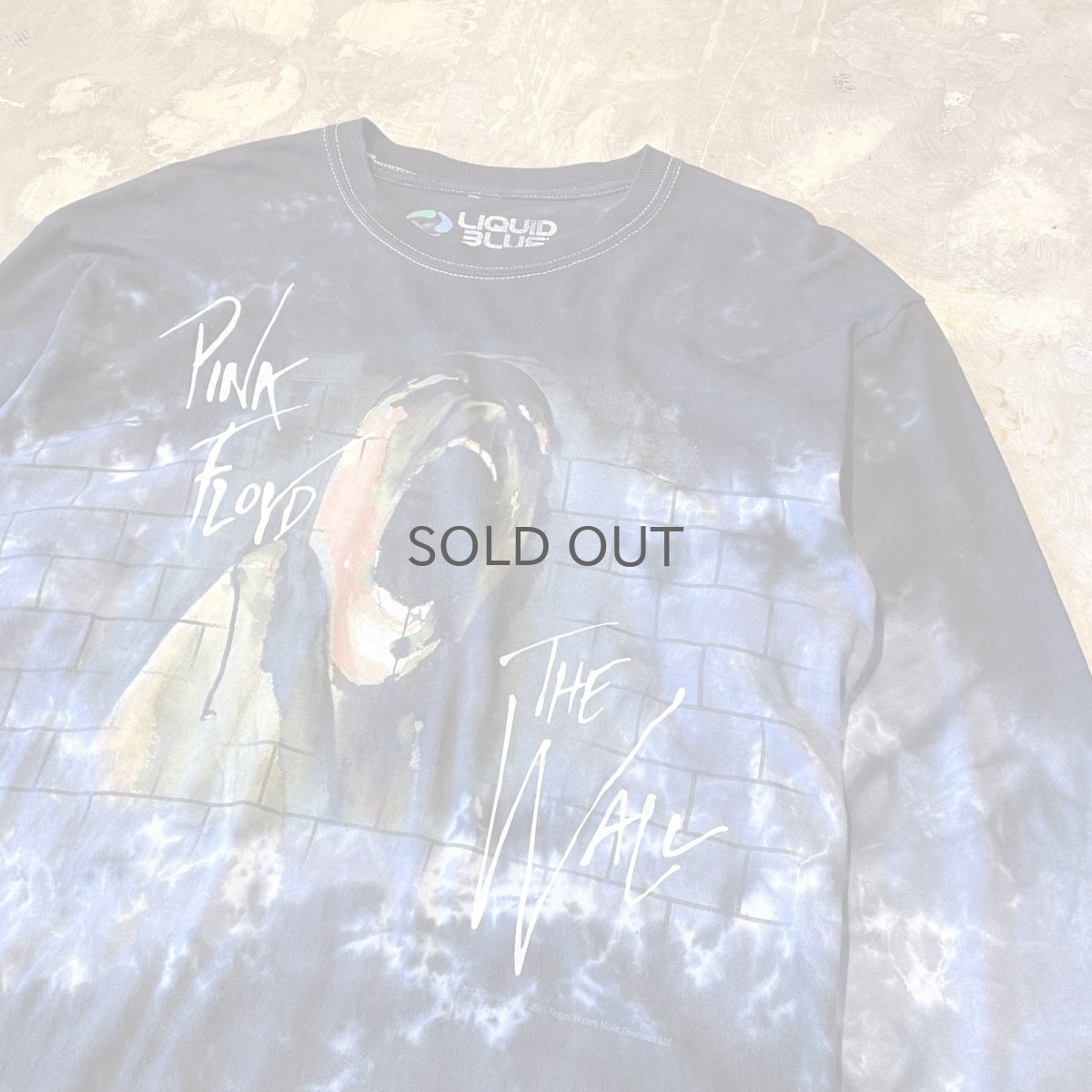 画像4: "LIQUID BLUE" TIE DYE PATTERN PINK FLOYD PRINTED L/S TEE / Mens M (4)