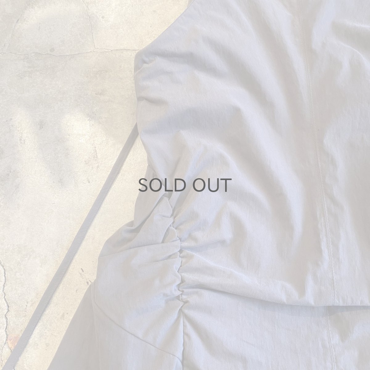 画像4: 【WONDERGROUND】SHIRRING SKIRT / OS / GREY (4)