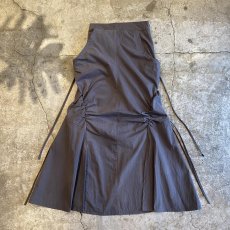 画像1: 【WONDERGROUND】SHIRRING SKIRT / OS / GREY (1)
