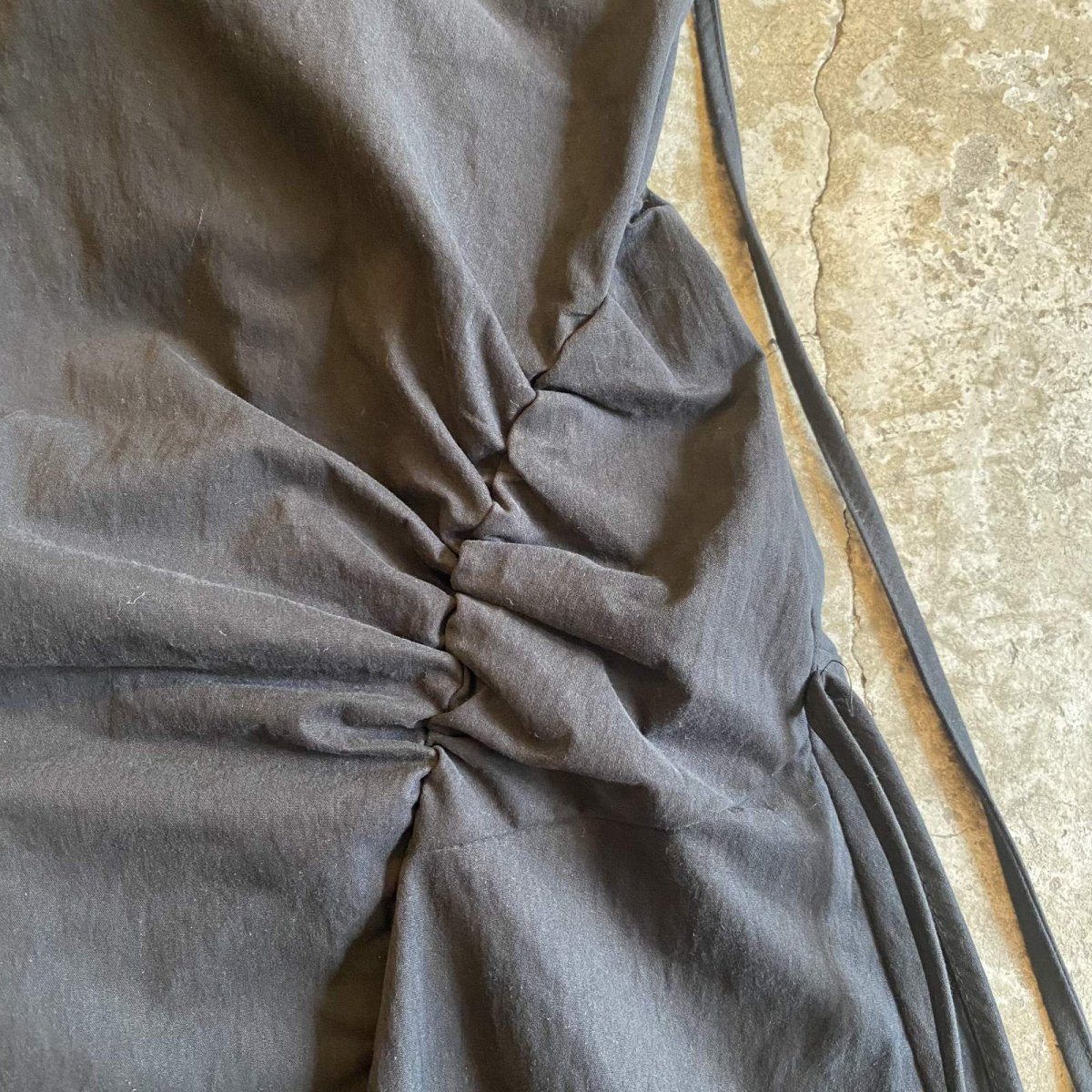 画像7: 【WONDERGROUND】SHIRRING SKIRT / OS / BLACK (7)