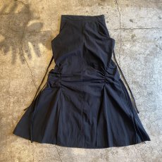 画像1: 【WONDERGROUND】SHIRRING SKIRT / OS / BLACK (1)
