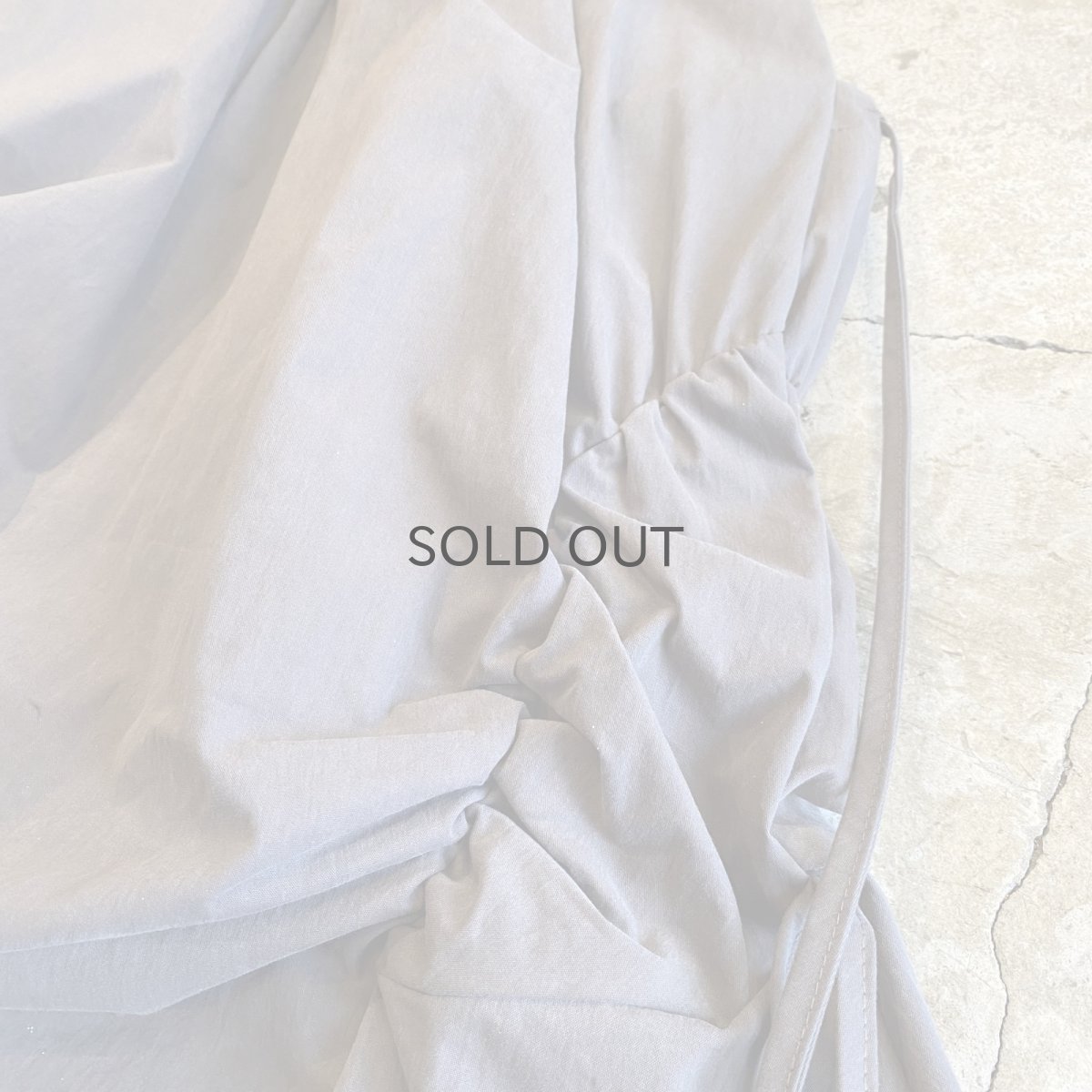 画像7: 【WONDERGROUND】SHIRRING SKIRT / OS / GREY (7)