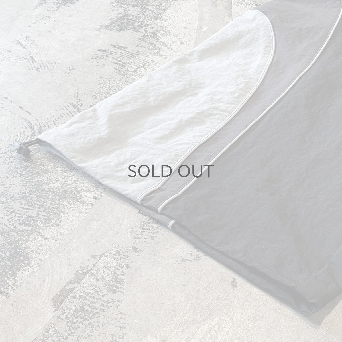 画像8: 【WONDERGROUND】TRICOLOR TECH WIDE NYLON PANTS / BLACK / OS (8)