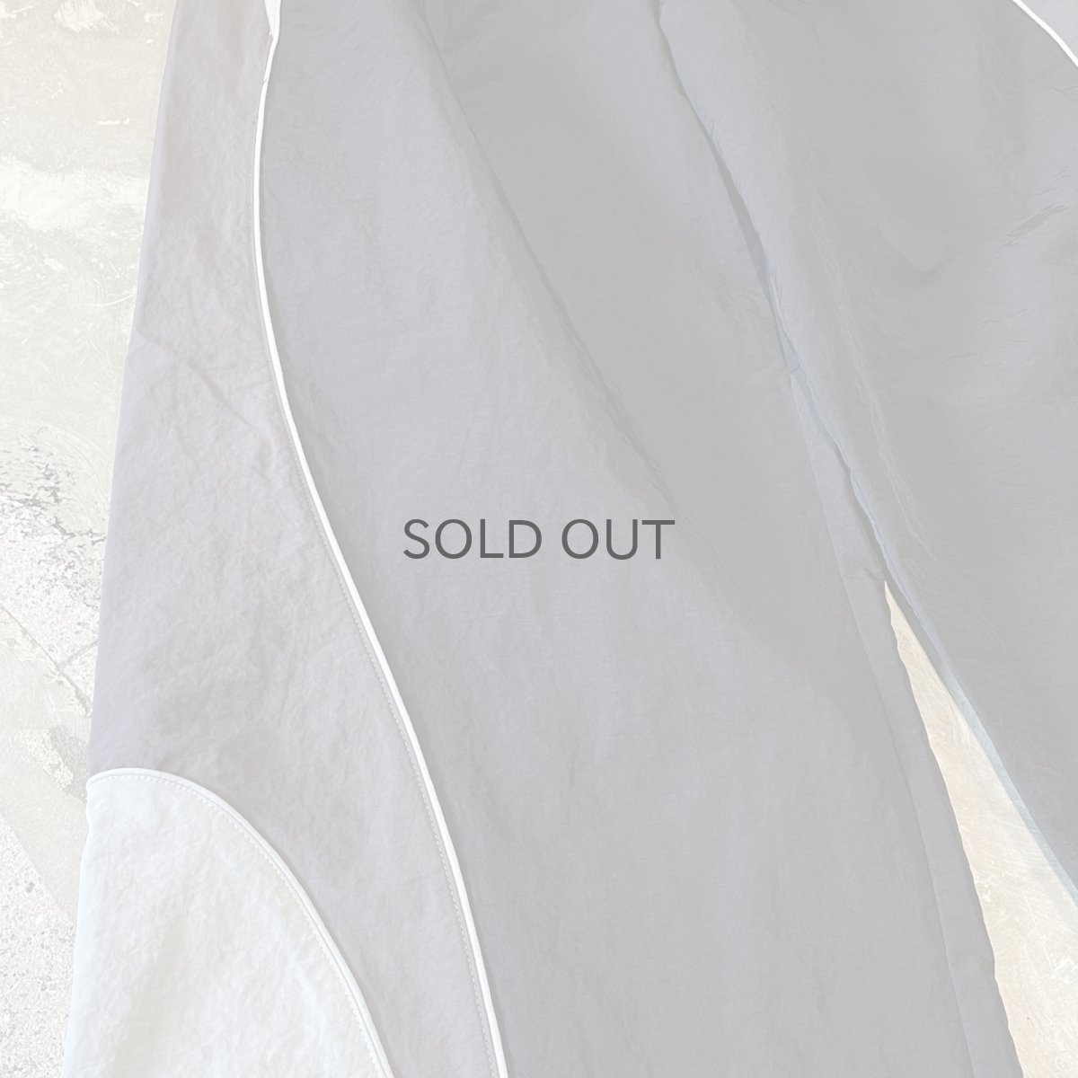 画像5: 【WONDERGROUND】TRICOLOR TECH WIDE NYLON PANTS / BLACK / OS (5)