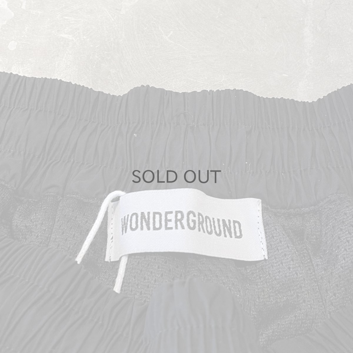 画像11: 【WONDERGROUND】TRICOLOR TECH WIDE NYLON PANTS / BLACK / OS (11)