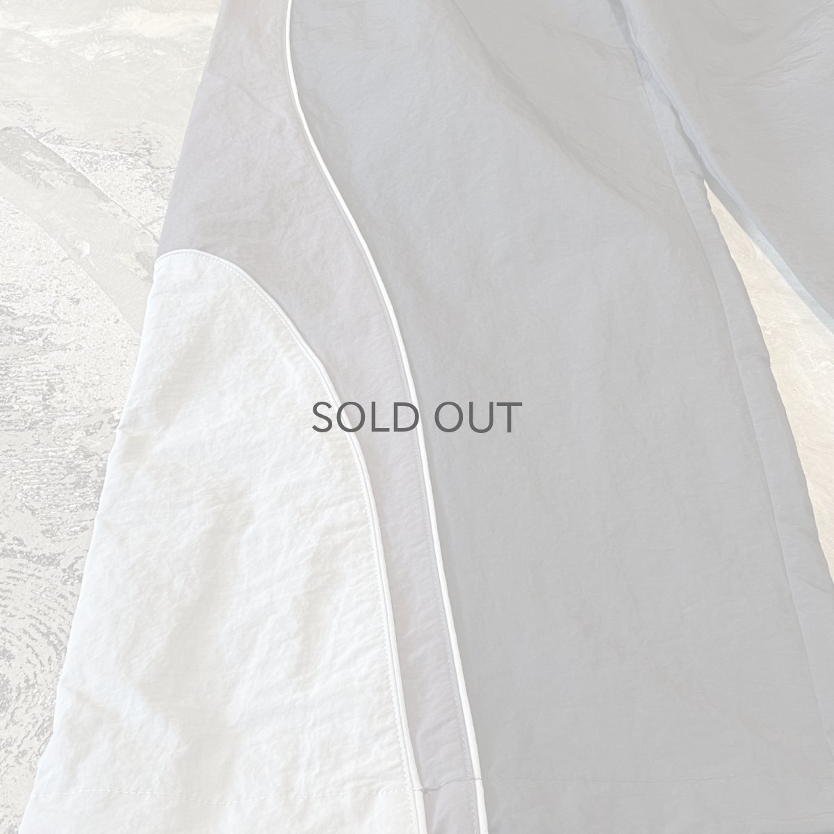 画像7: 【WONDERGROUND】TRICOLOR TECH WIDE NYLON PANTS / BLACK / OS (7)