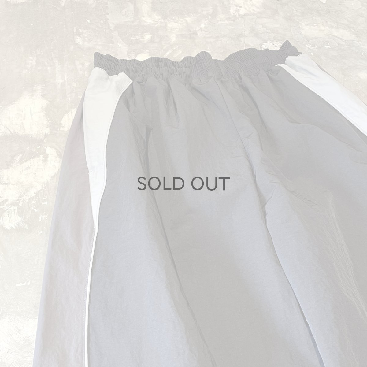 画像3: 【WONDERGROUND】TRICOLOR TECH WIDE NYLON PANTS / BLACK / OS (3)