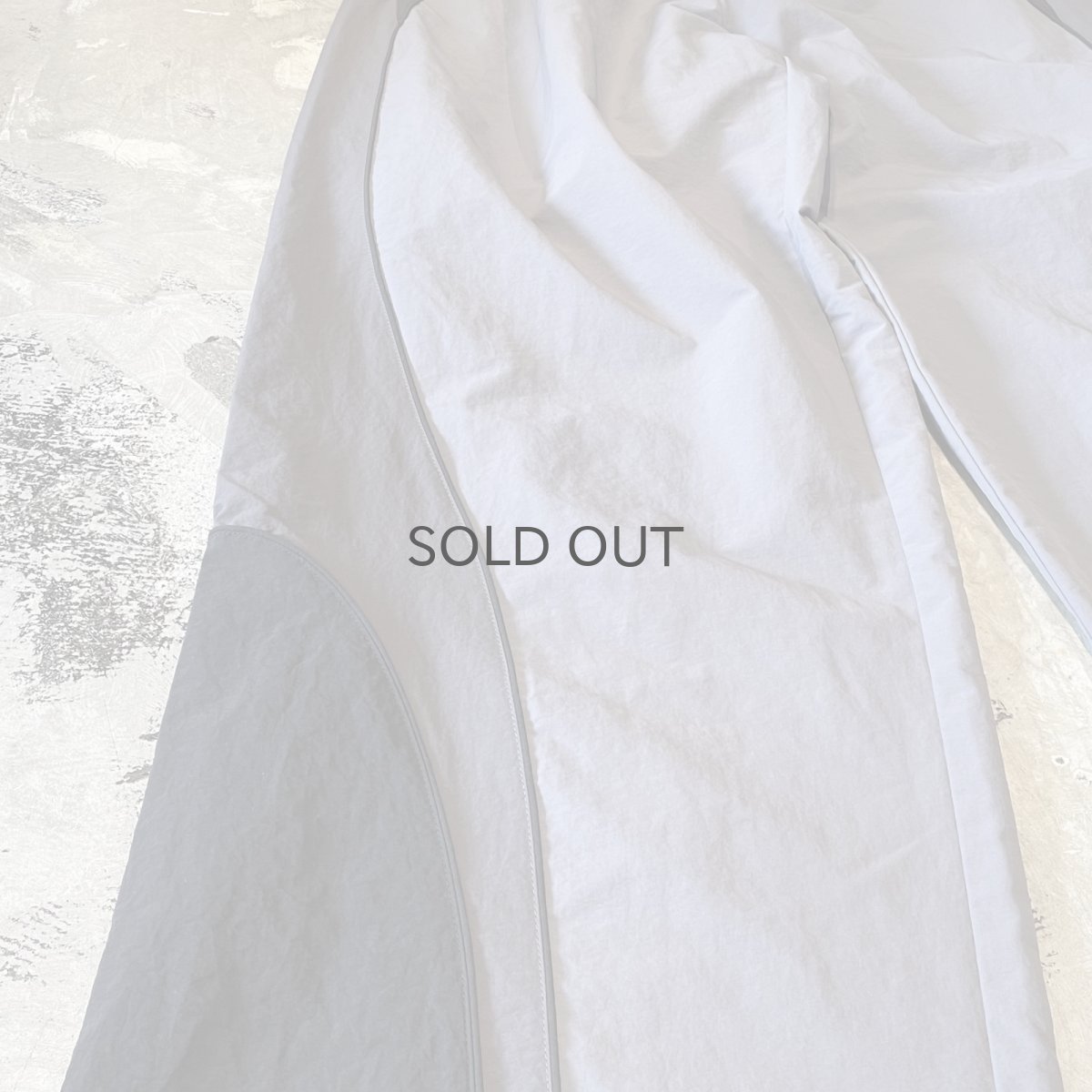 画像7: 【WONDERGROUND】TRICOLOR TECH WIDE NYLON PANTS / CHARCOAL / OS (7)