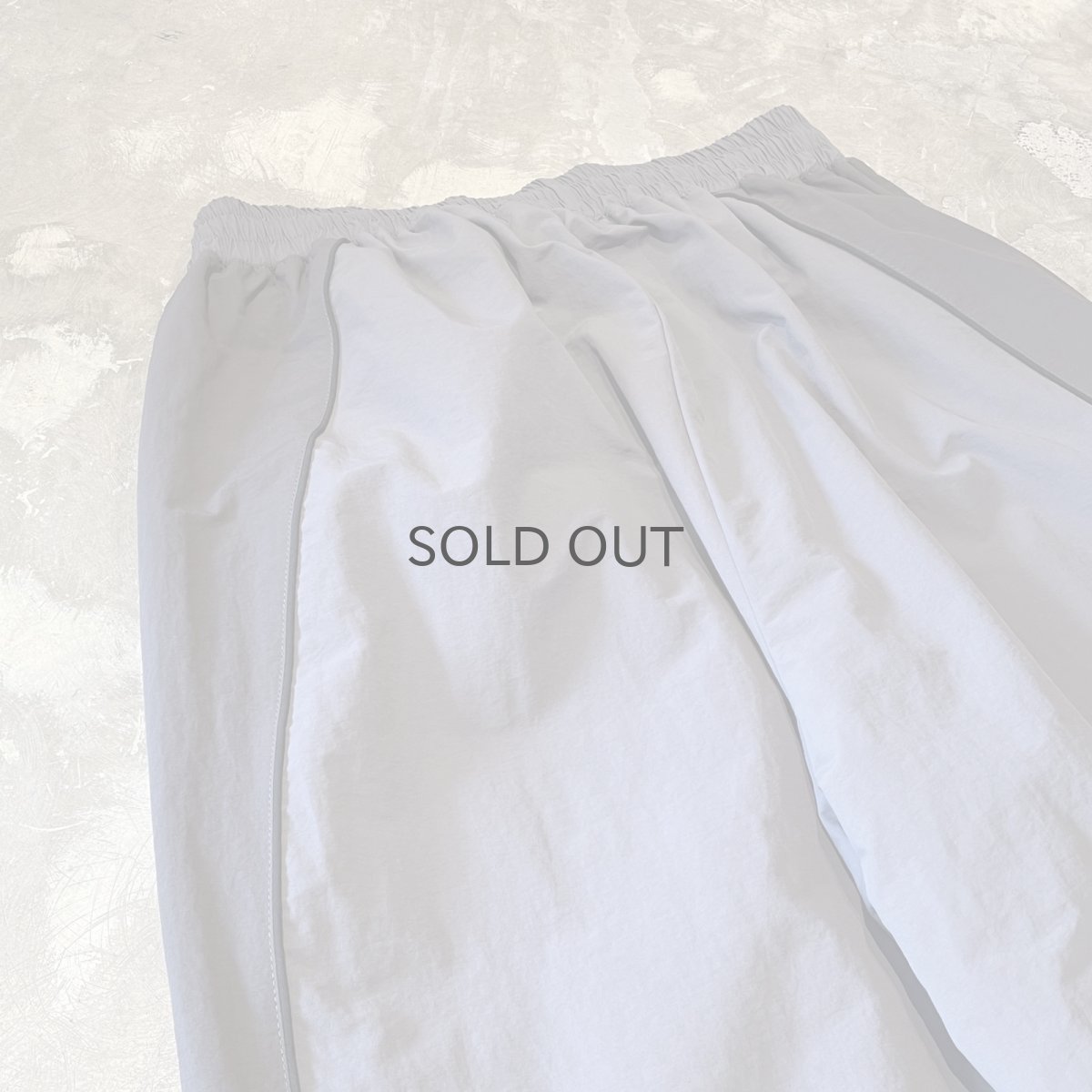 画像9: 【WONDERGROUND】TRICOLOR TECH WIDE NYLON PANTS / CHARCOAL / OS (9)