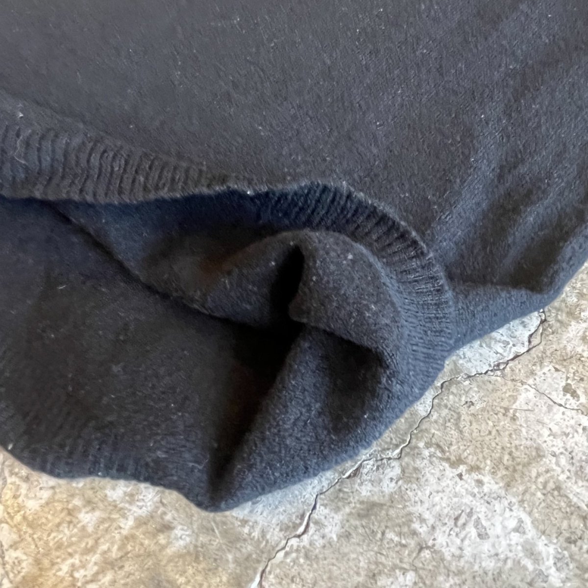 画像5: OLD POINT 3 COLOR LINE DESIGN WOOL L/S POLO KNIT SWEATER / Ladies M / MADE IN ITALY (5)