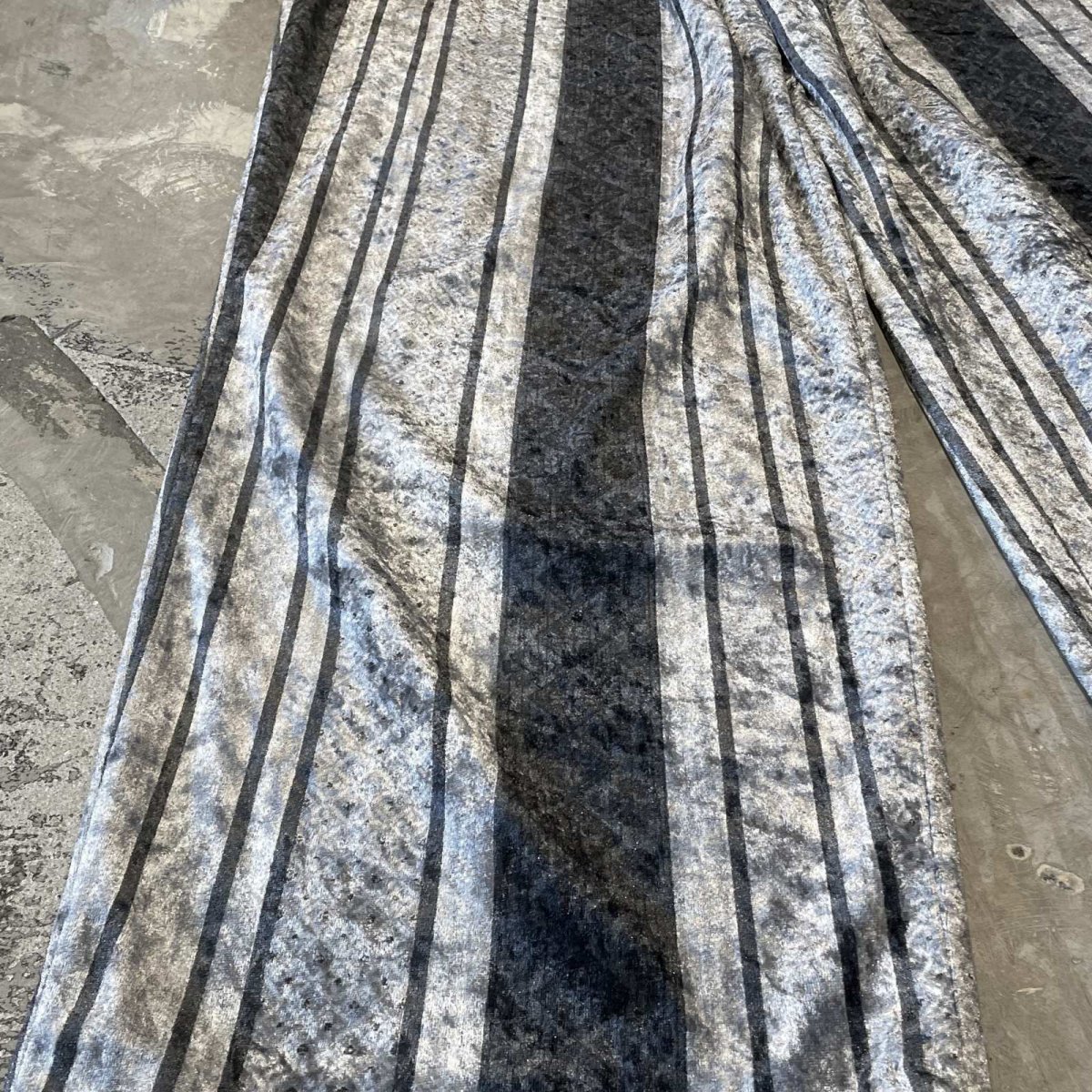 画像7: STRIPE PATTERN VELVET STRAIGHT SLACKS / W29 (7)