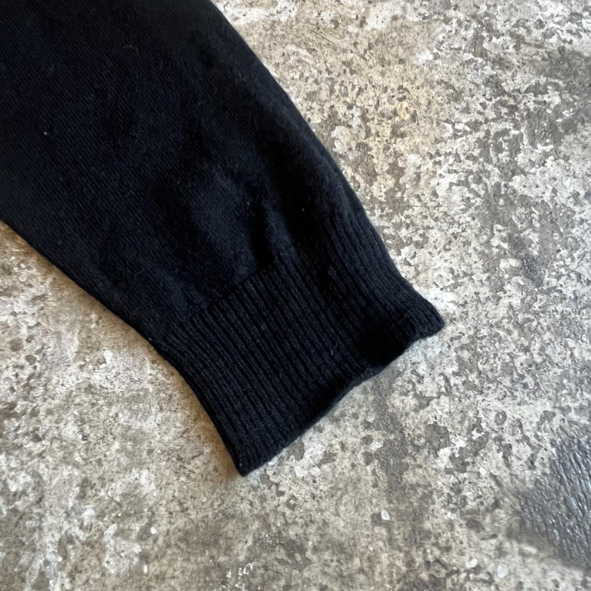 画像6: OLD POINT 3 COLOR LINE DESIGN WOOL L/S POLO KNIT SWEATER / Ladies M / MADE IN ITALY (6)