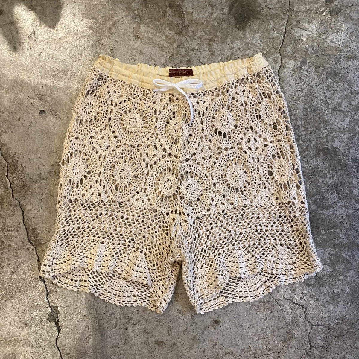 画像1: 【Wiz&Witch】VINTAGE CROCHET SHORT PANTS / FREE~W35 (1)
