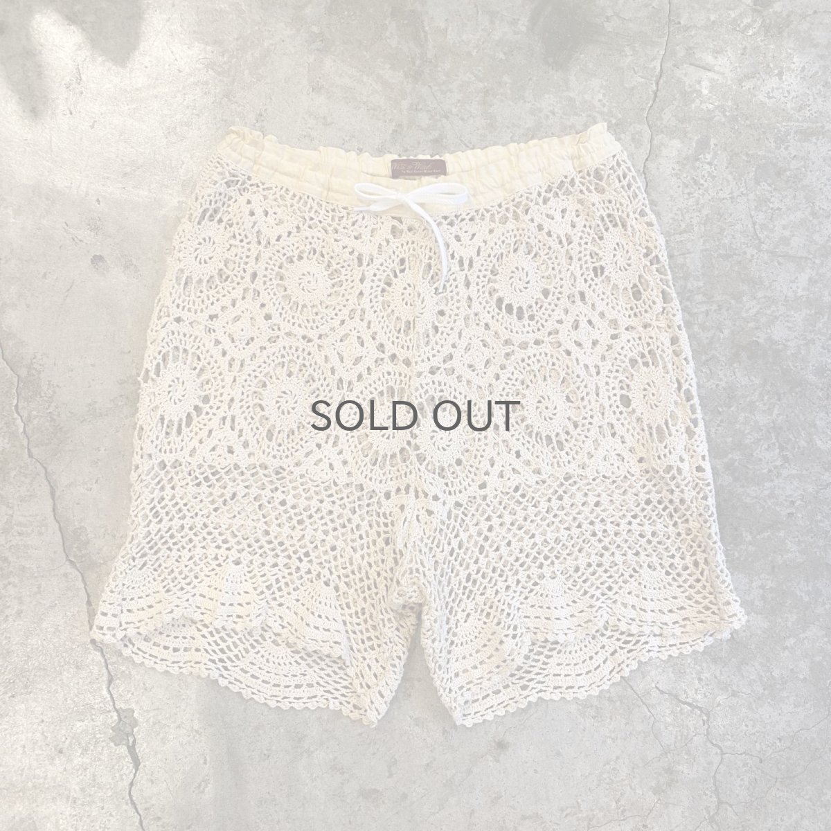 画像1: 【Wiz&Witch】VINTAGE CROCHET SHORT PANTS / FREE~W35 (1)