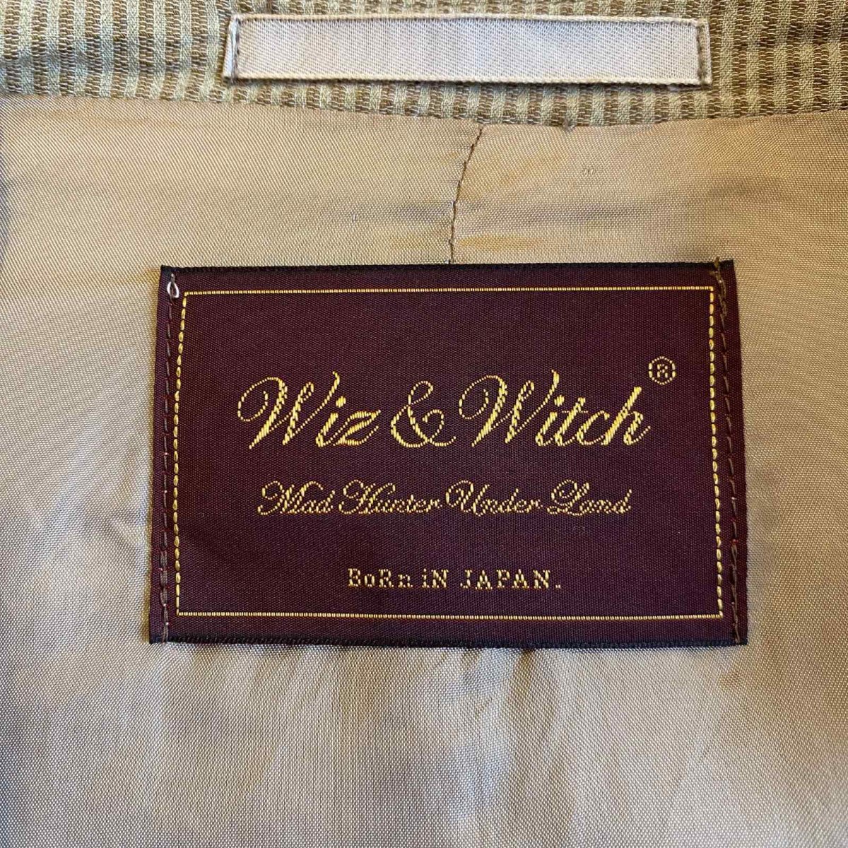 画像13: 【Wiz&Witch】"TRANSFORM" STRIPE SHORT SAFARI JACKET / OS (13)