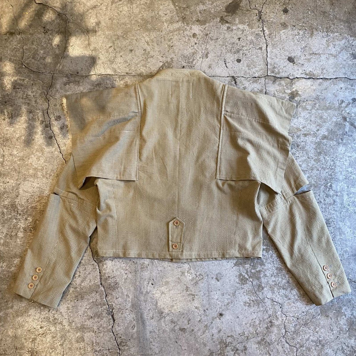 画像2: 【Wiz&Witch】"TRANSFORM" STRIPE SHORT SAFARI JACKET / OS (2)