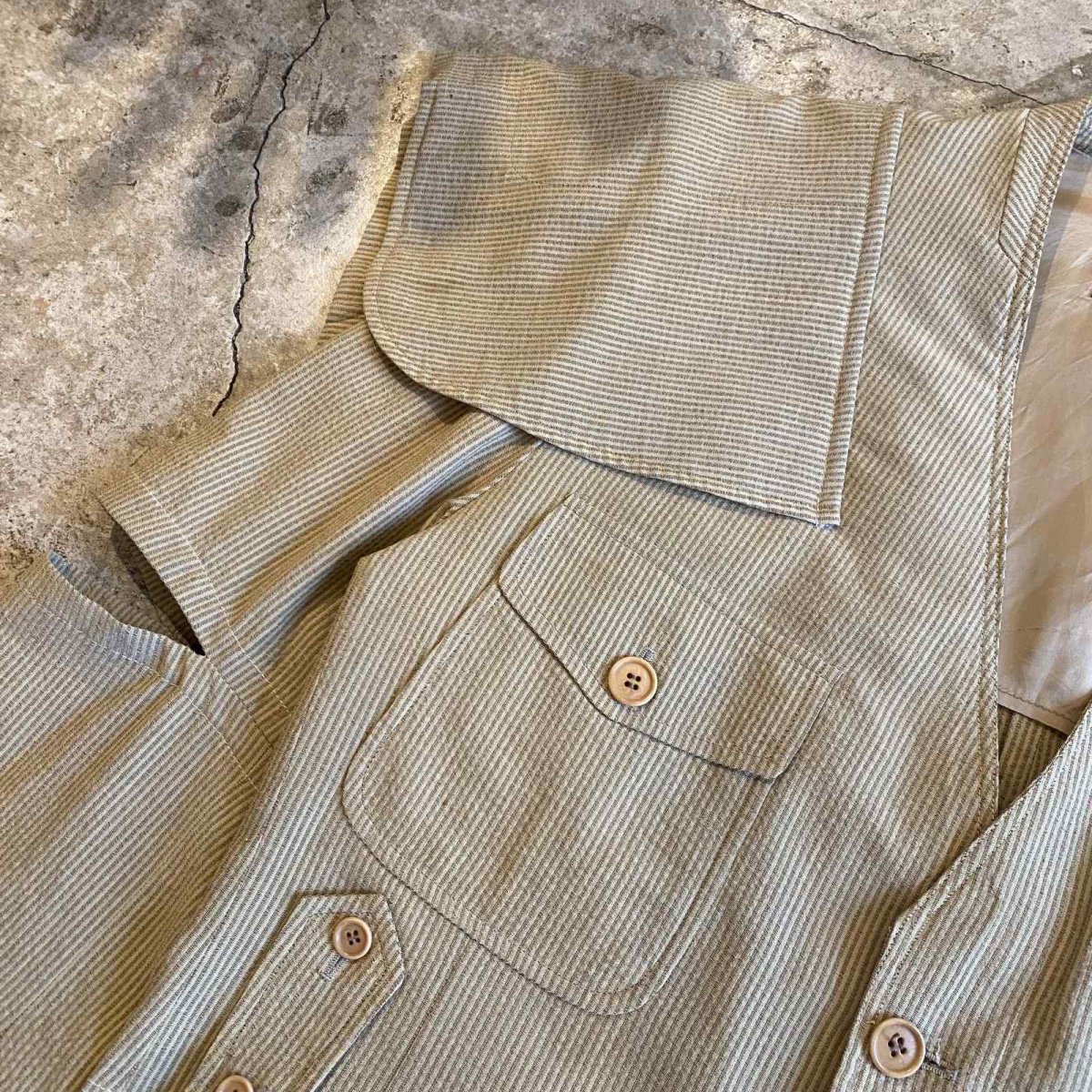 画像5: 【Wiz&Witch】"TRANSFORM" STRIPE SHORT SAFARI JACKET / OS (5)