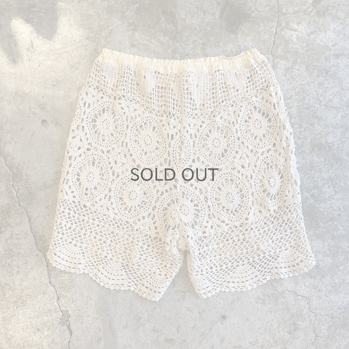 画像2: 【Wiz&Witch】VINTAGE CROCHET SHORT PANTS / FREE~W35 (2)