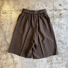 画像2: 【WONDERGROUND】BERMUDA SLACKS SHORTS / BROWN / OS (2)