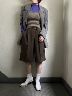 画像10: 【WONDERGROUND】BERMUDA SLACKS SHORTS / BROWN / OS (10)