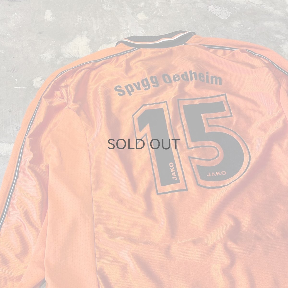 画像9: EURO ORANGE NUMBERING L/S GAME SHIRT / Mens XL (9)