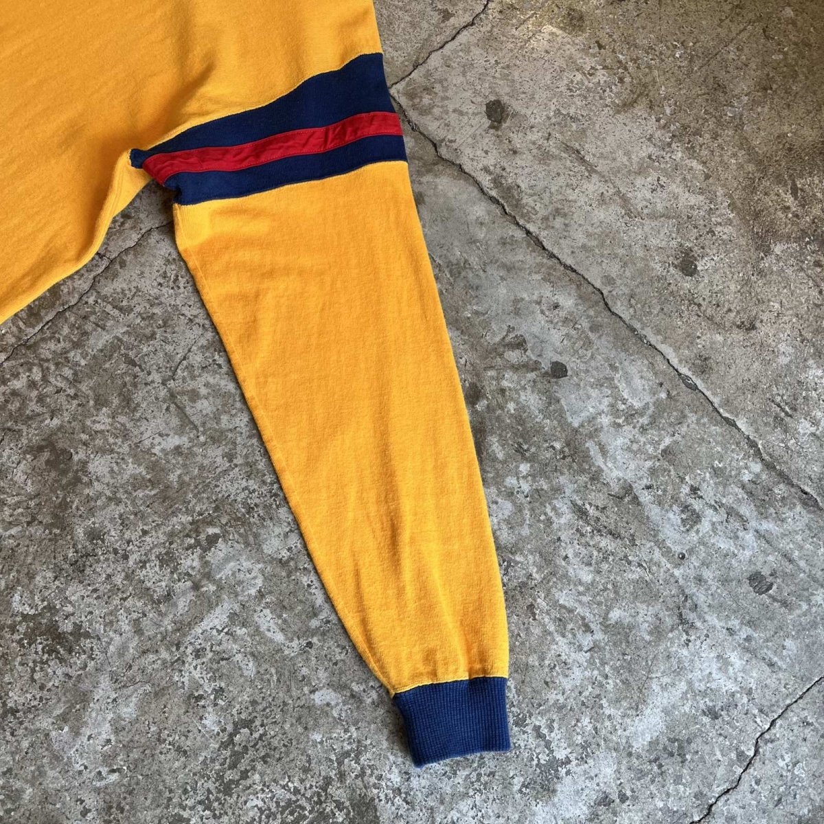 画像7: OLD SLEEVE COLOR LINE DESIGN L/S TOPS / Ladies M  (7)