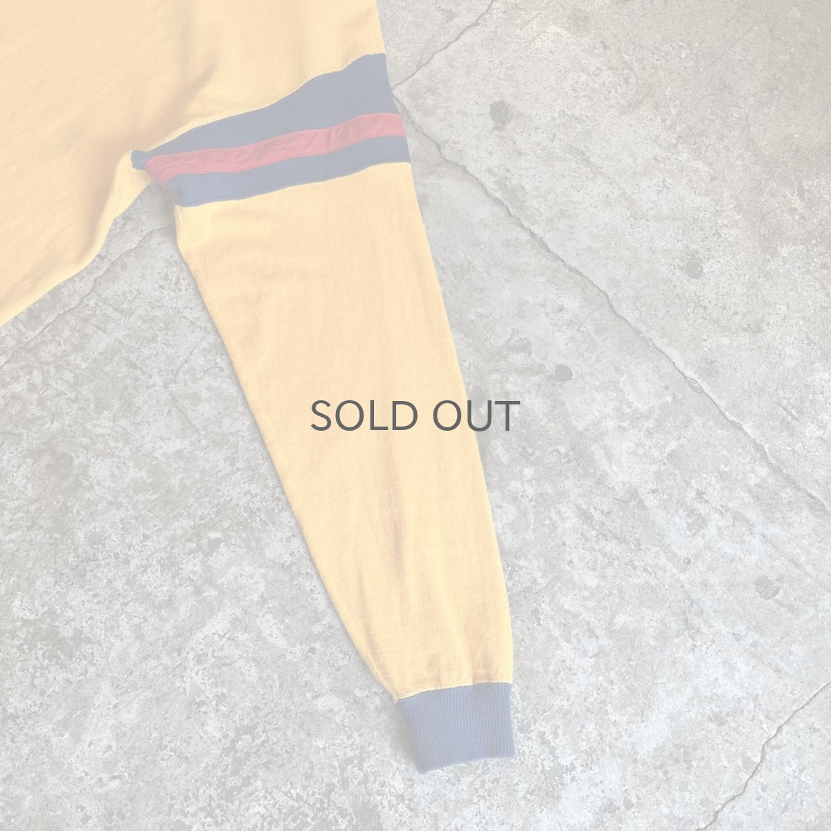 画像7: OLD SLEEVE COLOR LINE DESIGN L/S TOPS / Ladies M  (7)