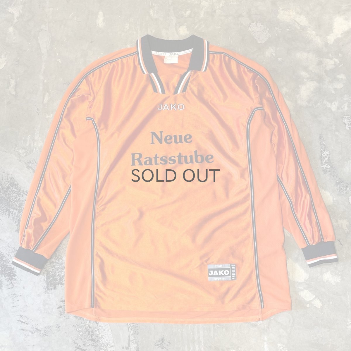 画像1: EURO ORANGE NUMBERING L/S GAME SHIRT / Mens XL (1)