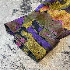 画像7: ALL OVER ARTISTIC PATTERN RAYON L/S SHIRT / Mens XL / MADE IN USA (7)