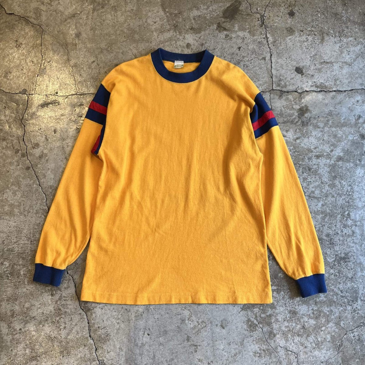 画像1: OLD SLEEVE COLOR LINE DESIGN L/S TOPS / Ladies M  (1)